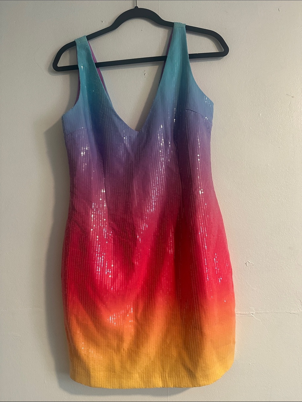 Ombré Gradient Sequin Bodycon Mini